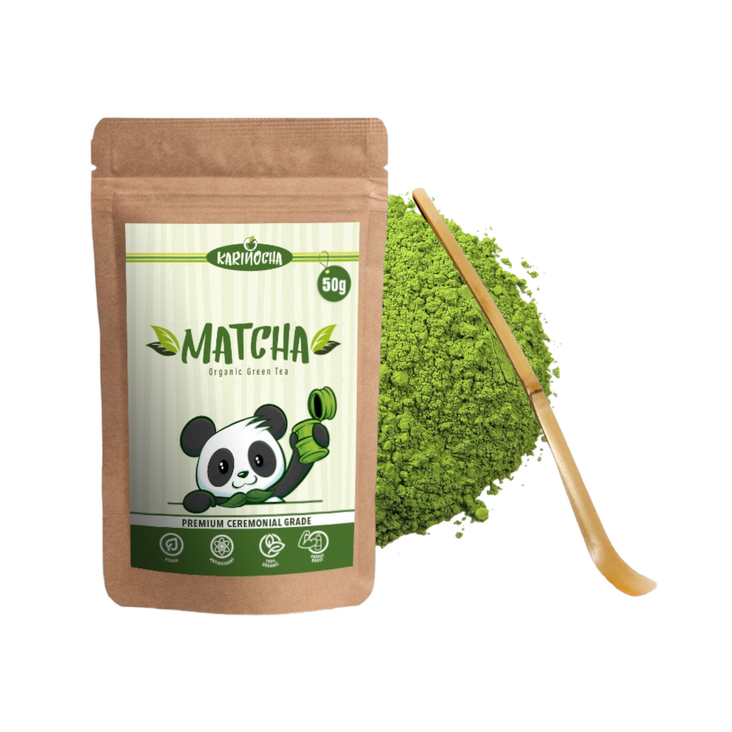 Matcha Ritual Duo - Ceremonial Grade 50g + Bamboo Spoon